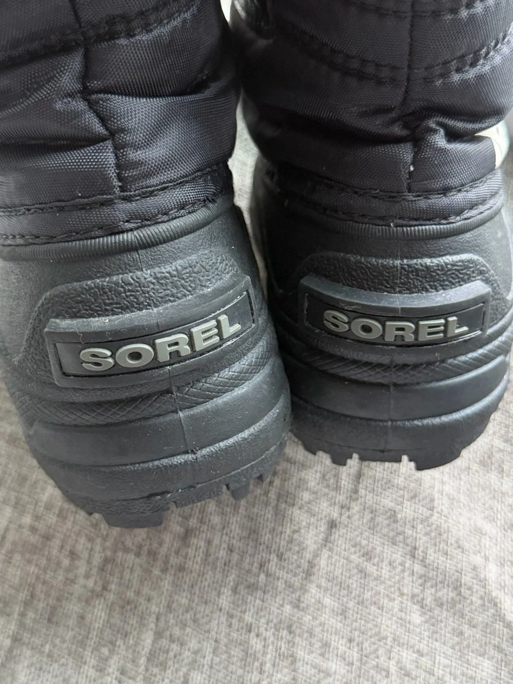 Sorel Kids Black Winter Rain & Snow Boots Unisex